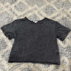 Caution To The Wind Dark Gray Short Sleeve Tee